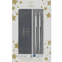 Parker Duosæt Jotter 77% recycled CT kuglepen+stiftblyant sø (Kontorartikler)