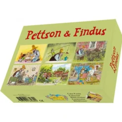 Pettson & Findus billedklodser - 6 klodser (plastet) (Spil) af Hjelm Förlag