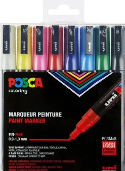 Posca Paint Marker - Standard Farver - 0,9-1,3mm (Skriveredskaber)