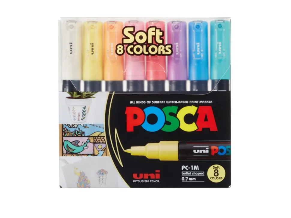 Posca Paint Marker - Standard Farver - 0,7mm (Skriveredskaber)