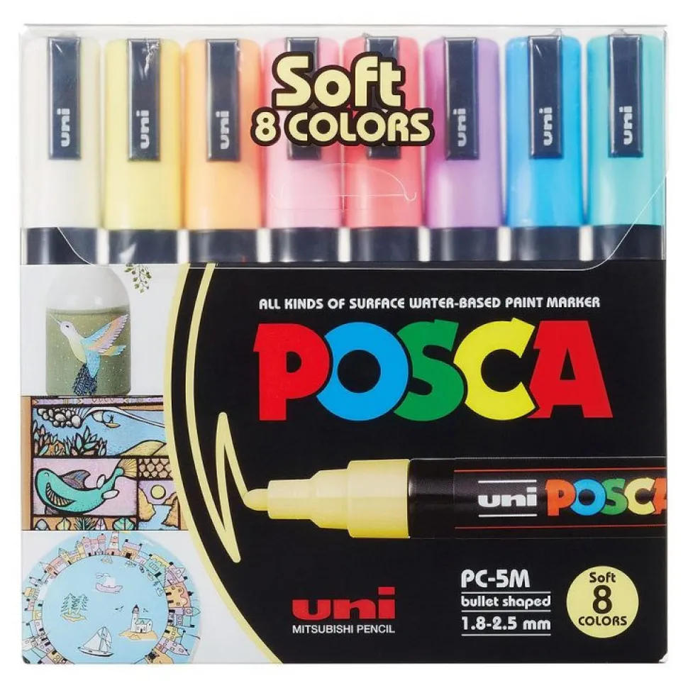 Posca Paint Marker - Standard Farver - 1,8-2,5mm (Skriveredskaber)