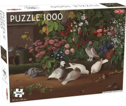 Puslespil - Flowers and Birds - 1000 Brikker (Spil)