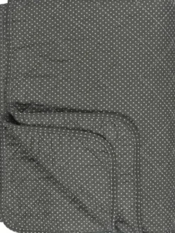 Quilt tæppe oliven m/prikker