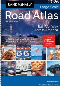 Rand McNally 2026 Large Scale Road Atlas USA (Bog, Spiralryg, Engelsk) af Rand McNally