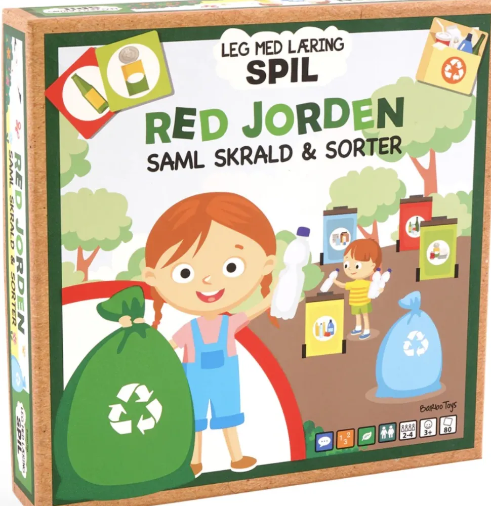 Red Jorden, Saml Skrald og Sorter - Lærings brætspil (Spil, Dansk)