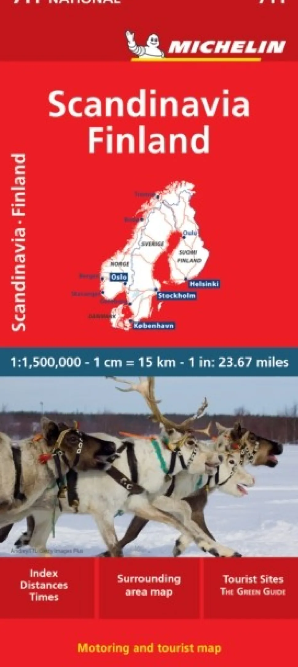 Scandinavia & Finland - Michelin National Map 711: Map (Sheet map, folded, Engelsk) af Michelin