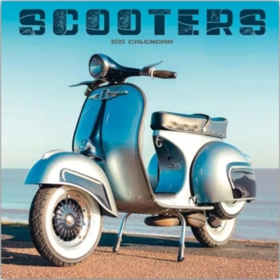 Scooters Square Wall Calendar 2025 (Kalender, Calendar, Engelsk) af Carousel Calendars