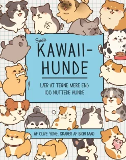 Søde kawaii-hunde: Lær at tegne mere end 100 nuttede hunde (Bog, Hæftet, Dansk) af Olive Yong