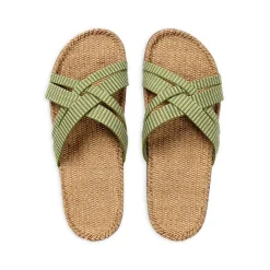Shangies: Green leaves - WOMAN#1 (Sandal, Women#1, Green leaves)