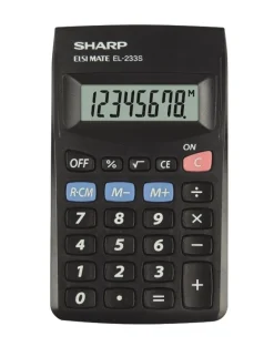 SHARP Lommeregner EL-233SBBK