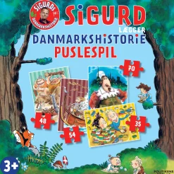 Sigurd lægger Danmarkshistorie puslespil (Spil, Dansk) af Sigurd Barrett