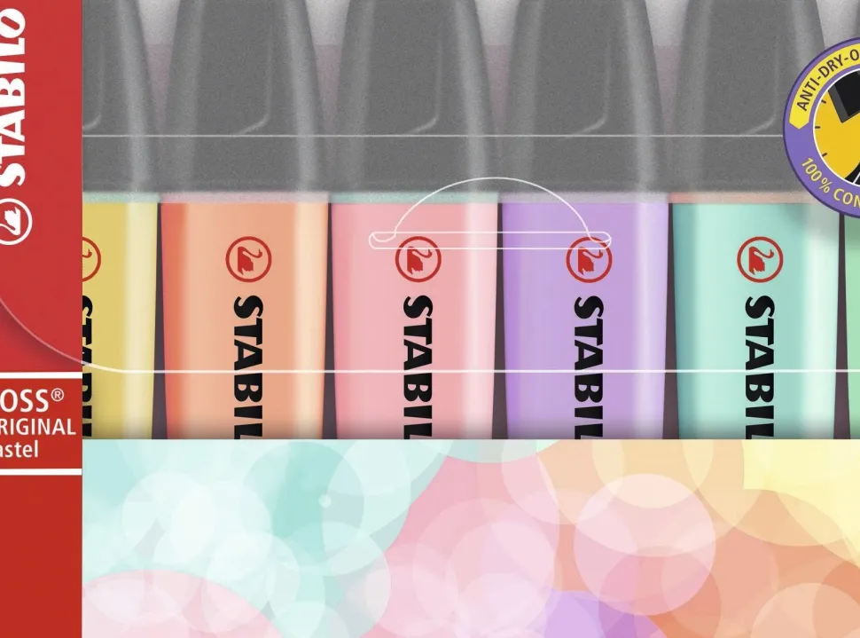 STABILO Pastel Highlighter 6 stk. (Skriveredskaber)
