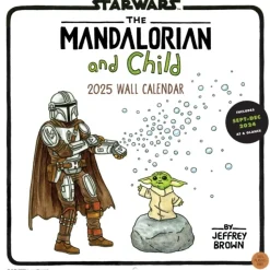 Star Wars The Mandalorian and Child 2025 Wall Calendar (Kalender, Calendar, Engelsk) af Jeffrey Brown
