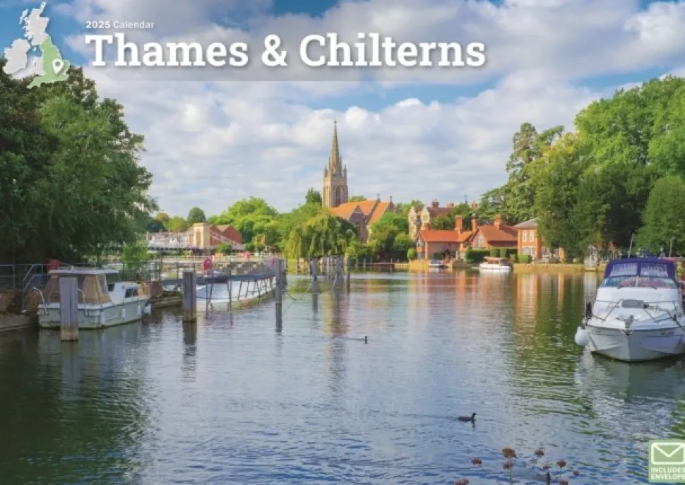 Thames & Chilterns A4 Calendar 2025 (Kalender, Calendar, Engelsk) af Carousel Calendars