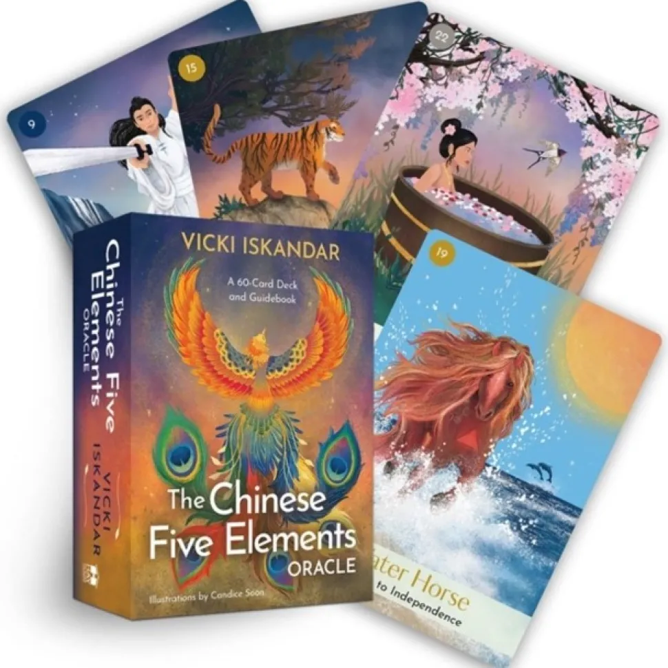 The Chinese Five Elements Oracle: A 60-Card Deck and Guidebook (Cards, Engelsk) af Vicki Iskandar