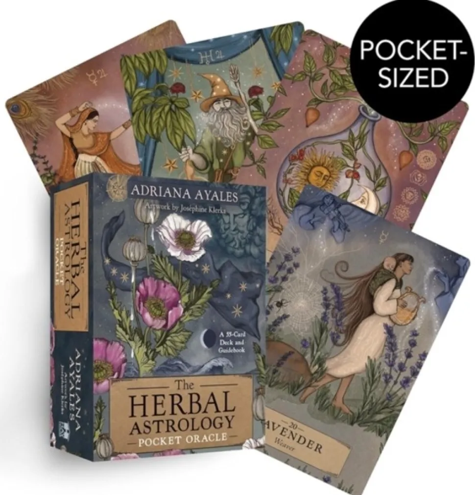 The Herbal Astrology Pocket Oracle: A 55-Card Deck and Guidebook (Cards, Engelsk) af Adriana Ayales