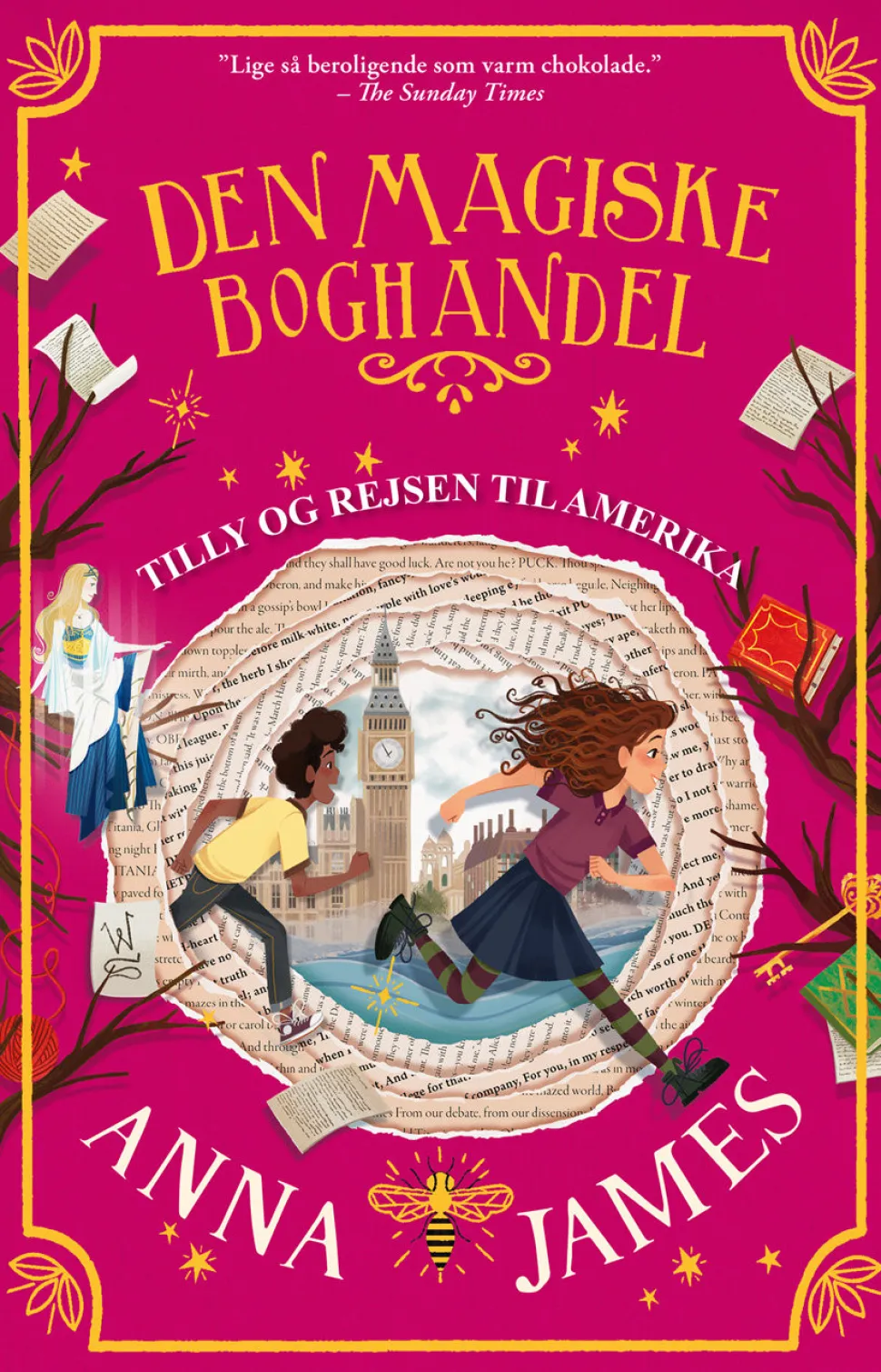 Tilly og rejsen til Amerika: Den magiske boghandel 3 (Bog, Paperback, Dansk) af Anna James