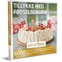 Tillykke med fødselsdagen!: Gavekort til 399,- til brug på Smartbox hjemmeside (Oplevelsesgave, Gavekort)