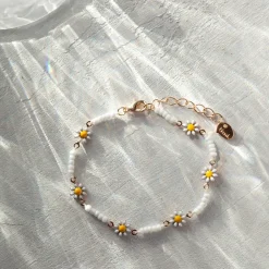 Timi of Sweden: Astrid - Flower Daisy Enamel Bracelet (Smykke, Bracelets)
