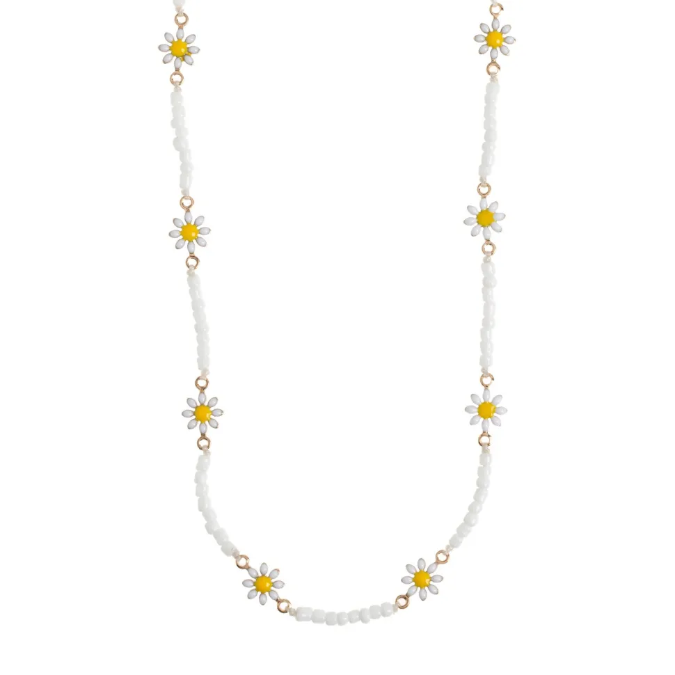 Timi of Sweden: Astrid - Flower Daisy Enamel Necklace (Smykke, Necklace)