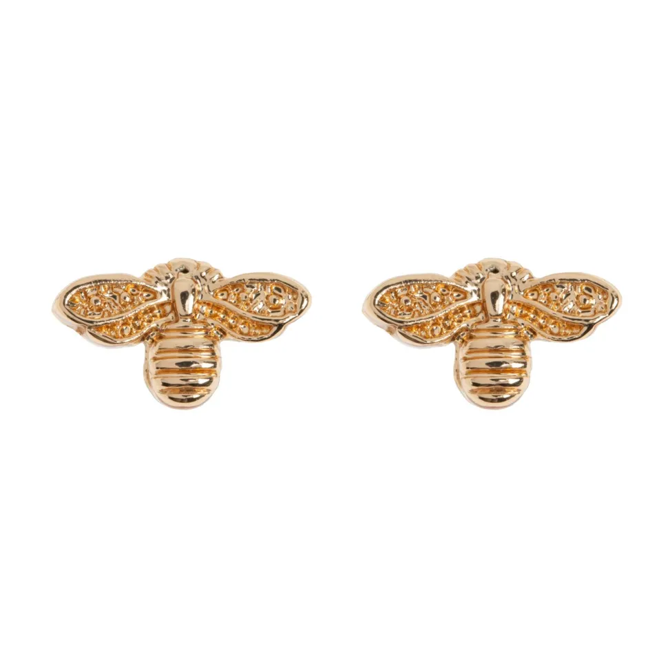Timi of Sweden: Beatrice - Bee Stud Earrings - Gold (Smykke, Earrings)