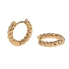 Timi of Sweden: Eden - Twisted Hoop Earrings Stainless Steel (Smykke, Earrings)