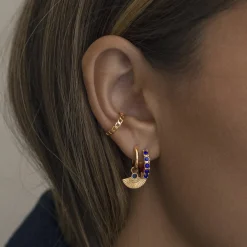 Timi of Sweden: Fan with Crystal Hoop Earring (Smykke, Earrings)