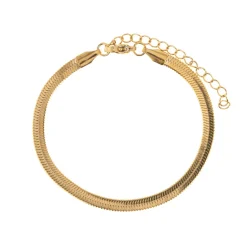 Timi of Sweden: Ivy - Snake Chain Bracelet Stainless Steel - Gold (Smykke, Bracelets)