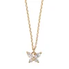 Timi of Sweden: Leah - White Crystal Butterfly Necklace (Smykke, Necklace)