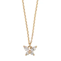 Timi of Sweden: Leah - White Crystal Butterfly Necklace (Smykke, Necklace)
