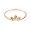 Timi of Sweden: Leah - White Crystal Lotus Ring - Gold (Smykke, Rings)