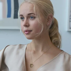 Timi of Sweden: Precious stone Necklace, Gold - Citrine (Smykke, Necklace)