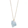 Timi of Sweden: Precious stone Necklace, Gold - Aqua Marine (Smykke, Necklace)