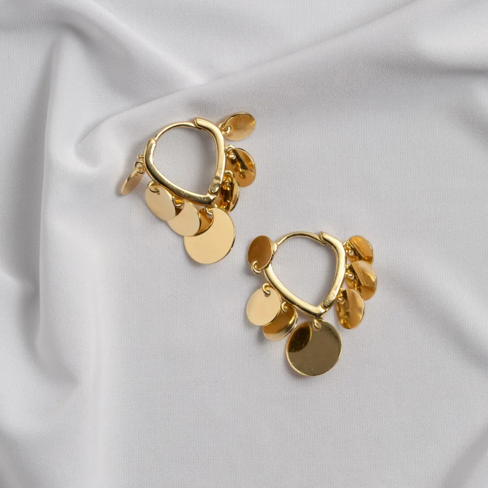 Timi of Sweden: Riya - Coin Hoop Earrings (Smykke, Earrings)