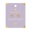 Timi of Sweden: Seas the Day Starfish Stud Earrings - Gold (Smykke, Earrings)