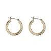 Timi of Sweden: Small Swirly Hoop Earrings - Gold (Smykke, Earrings)