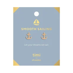 Timi of Sweden: Smooth Sailing Anchor Studs - Gold (Smykke, Earrings)