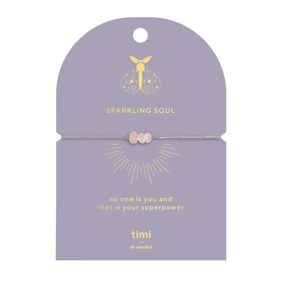 Timi of Sweden: Sparkling Soul Rose Quartz Chip Bracelet (Smykke, Bracelets)
