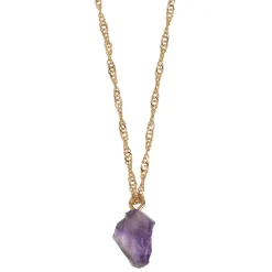 Timi of Sweden: Stay Cool Amethyst Necklace - Gold (Smykke, Necklace)