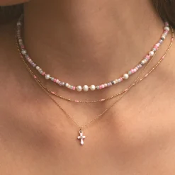 Timi of Sweden: Tess - Pastel Bead and Pearl Necklace (Smykke, Necklace)