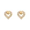 Timi of Sweden: Tiny crystal heart stud (Smykke, Earrings)