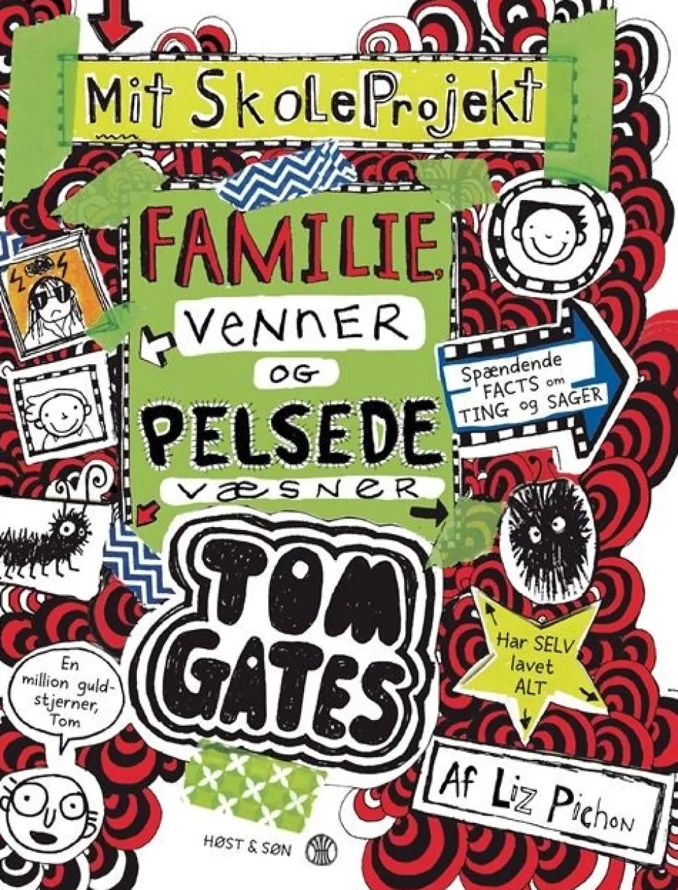 Tom Gates 12 - Familie, venner og pelsede væsner (Bog, Hæftet, Dansk) af Liz Pichon