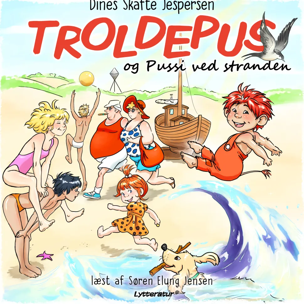 Troldepus og Pussi ved stranden (Lydbog, zip_mp3, Dansk) af Dines Skafte Jespersen