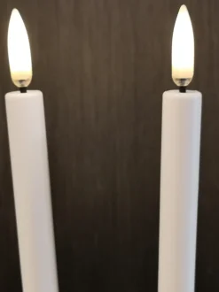 UYUNI LED 2-pak Juletræslys m. 3D flamme (LED-lys)