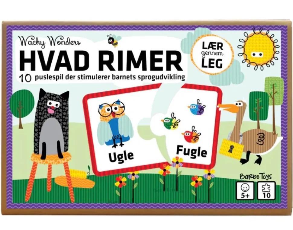 Wacky Wonders - Hvad rimer - Puslespil: Wacky Wonders - Rime Puslespil (Spil, Dansk)
