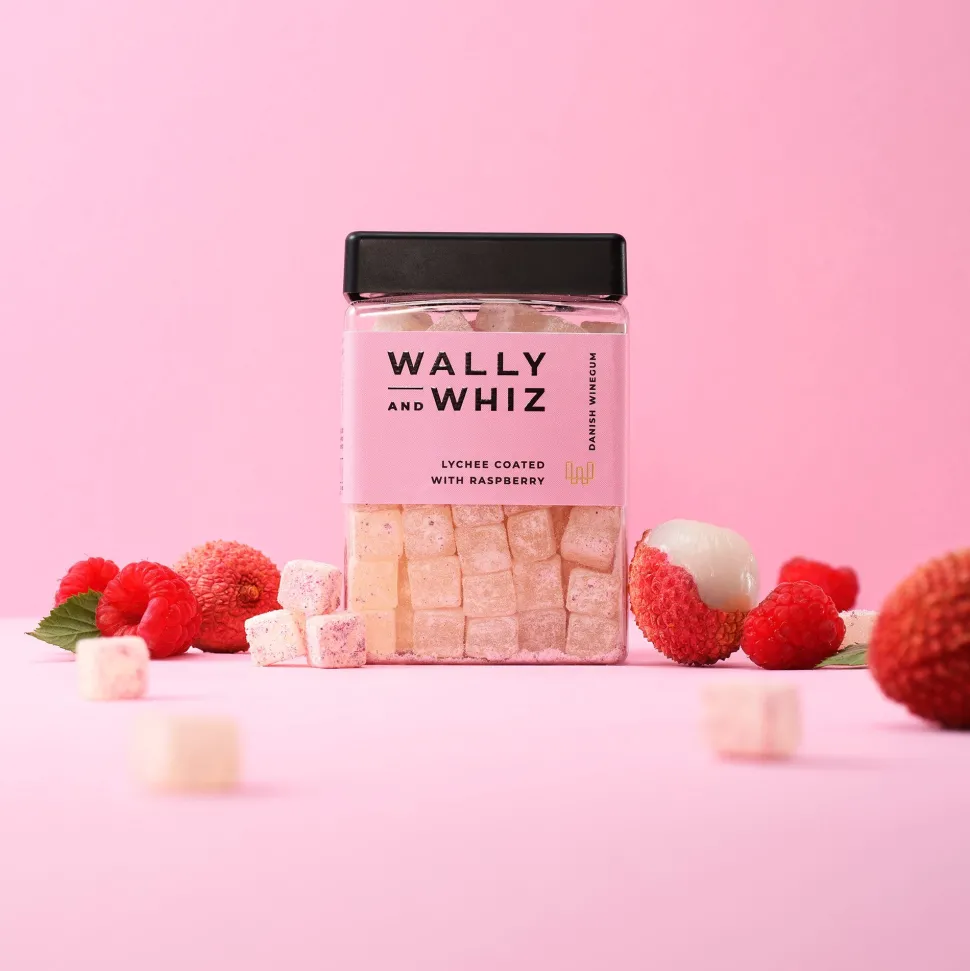 Wally and Whiz – Litchi med hindbær, 240g (Vingummi)