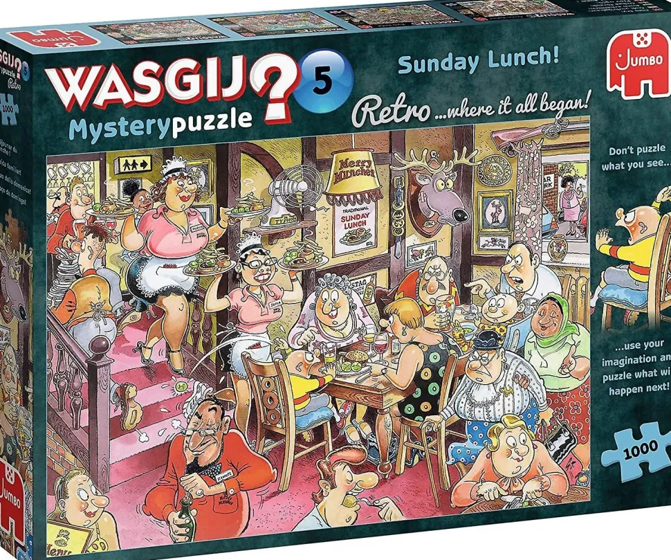 Wasgij Puslespil Sunday Lunch - 1000 Brikker (Spil)