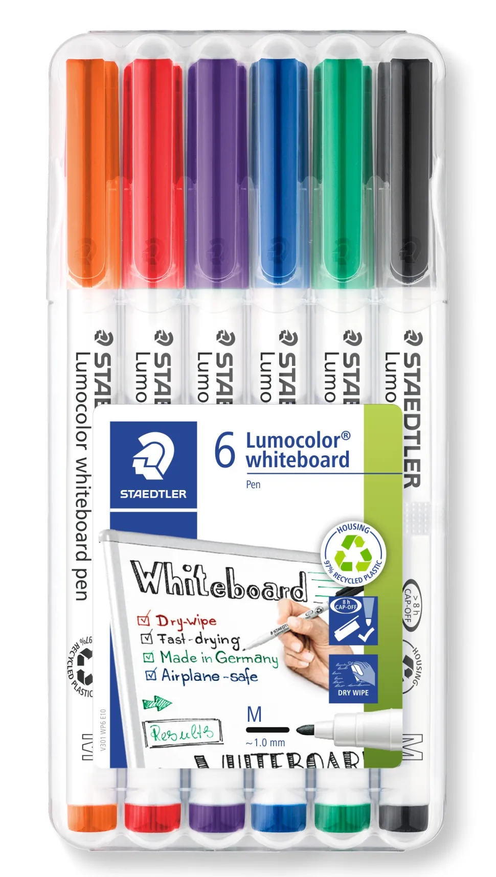 WB Marker Lumocolor rund 1mm ass (6) (Kontorartikler)
