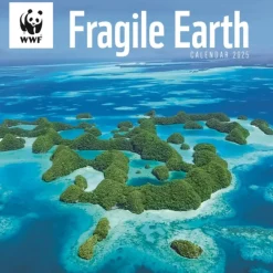 WWF Fragile Earth Square Wall Calendar 2025 (Kalender, Calendar, Engelsk) af Carousel Calendars
